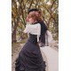 Surface Spell Gothic Striped Victorian Bustle Skirt